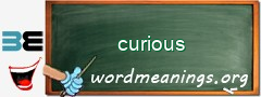 WordMeaning blackboard for curious